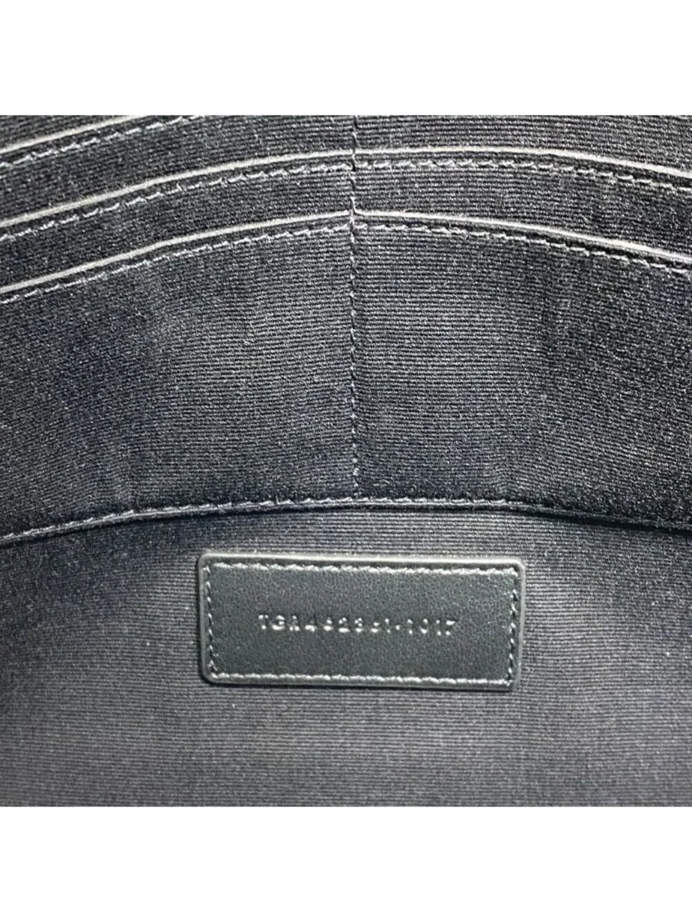 Saint Laurent Clutch Leather Black Practical - Picture 10 of 10